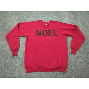 Pannill by Hanes Sweatshirt Mens XL Red Pullover‎ Noel Christmas Made in USA
